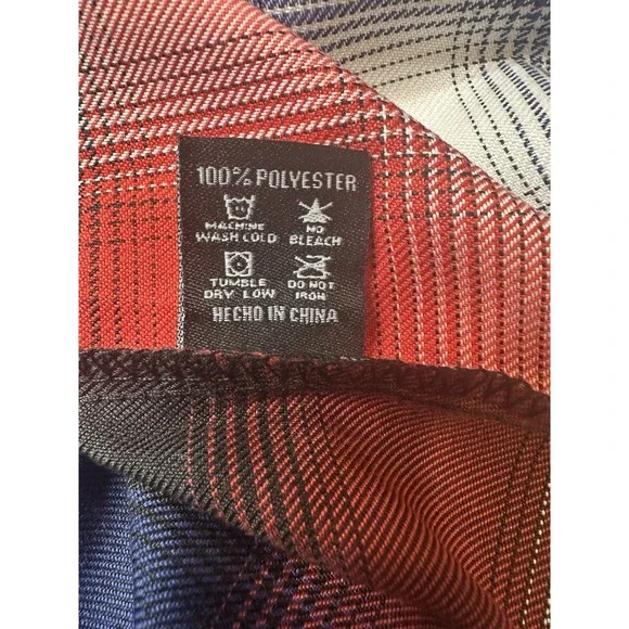 DIXXON Flannel "Channel 199" Women's LARGE Travis Pastrana Plaid Button Shirt - Picture 7 of 7